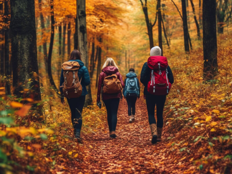 Fall challenge walkers