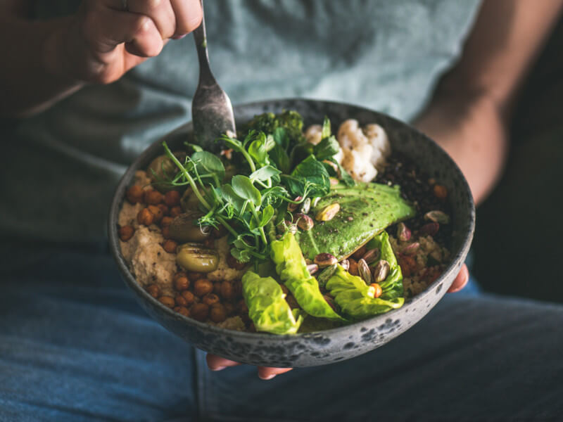 Bowl of healthy food