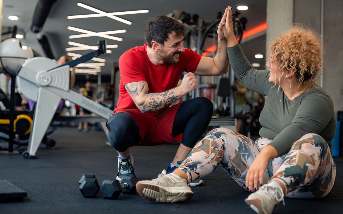 woman staying motivated